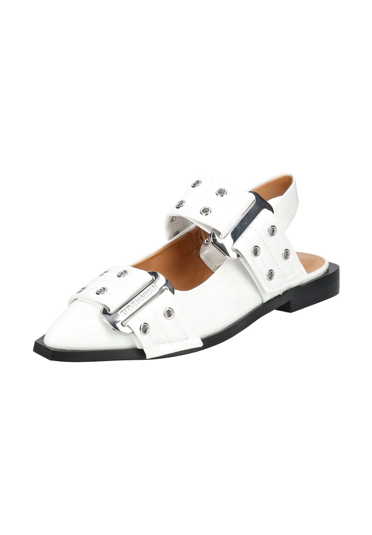 Балетки из искусственной кожи STEVE MADDEN, цвет Wei_ Lack