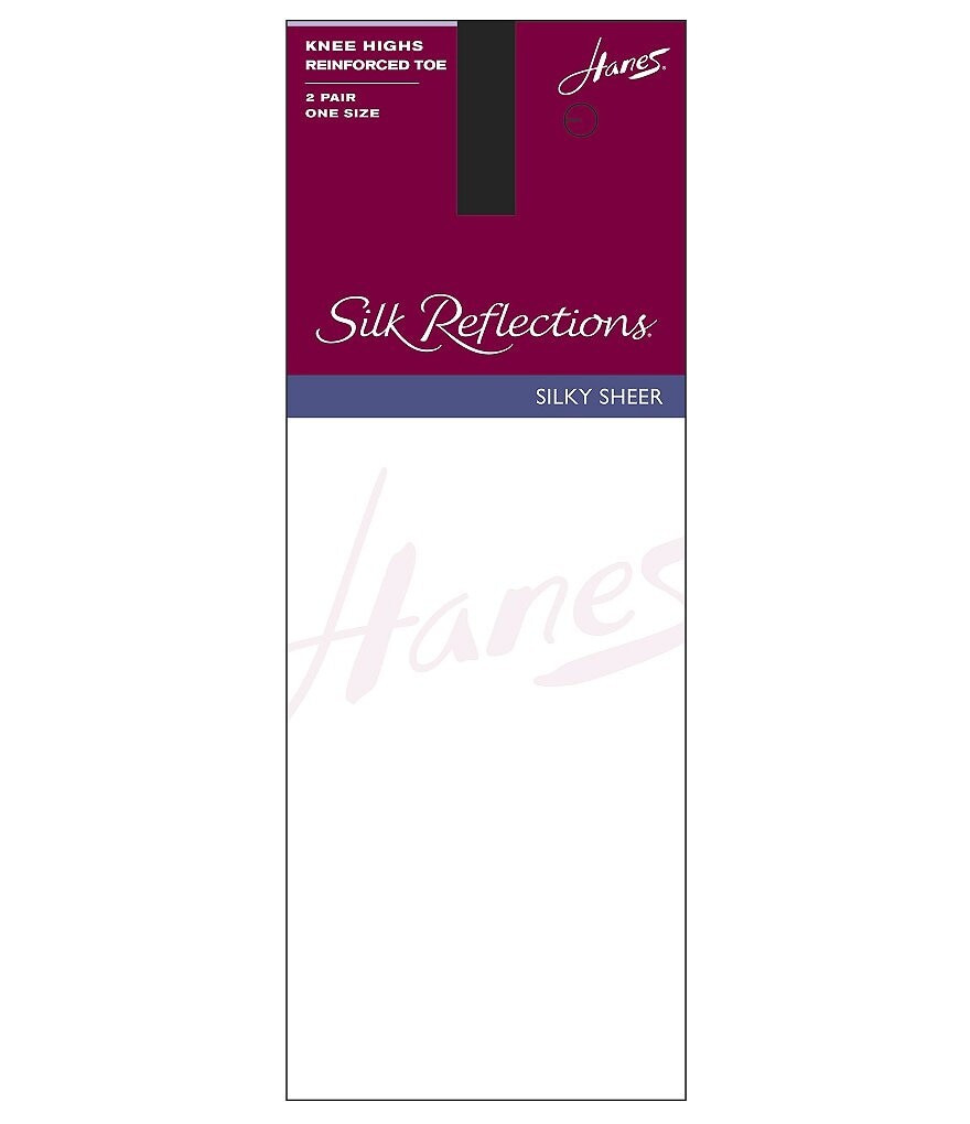 

Комплект из 2 гольфов Hanes Silk Reflections с усиленным носком, черный