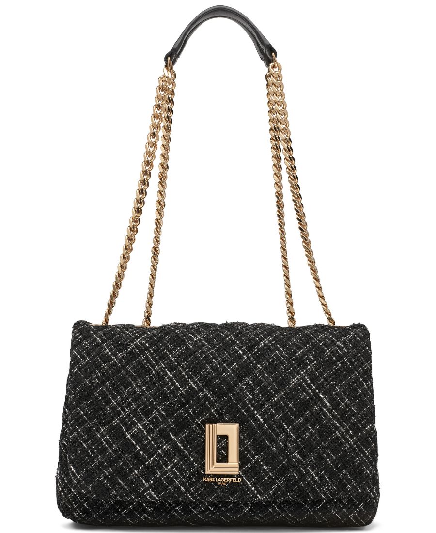 

Сумка через плечо Lafayette среднего размера KARL LAGERFELD PARIS, Black/Gold