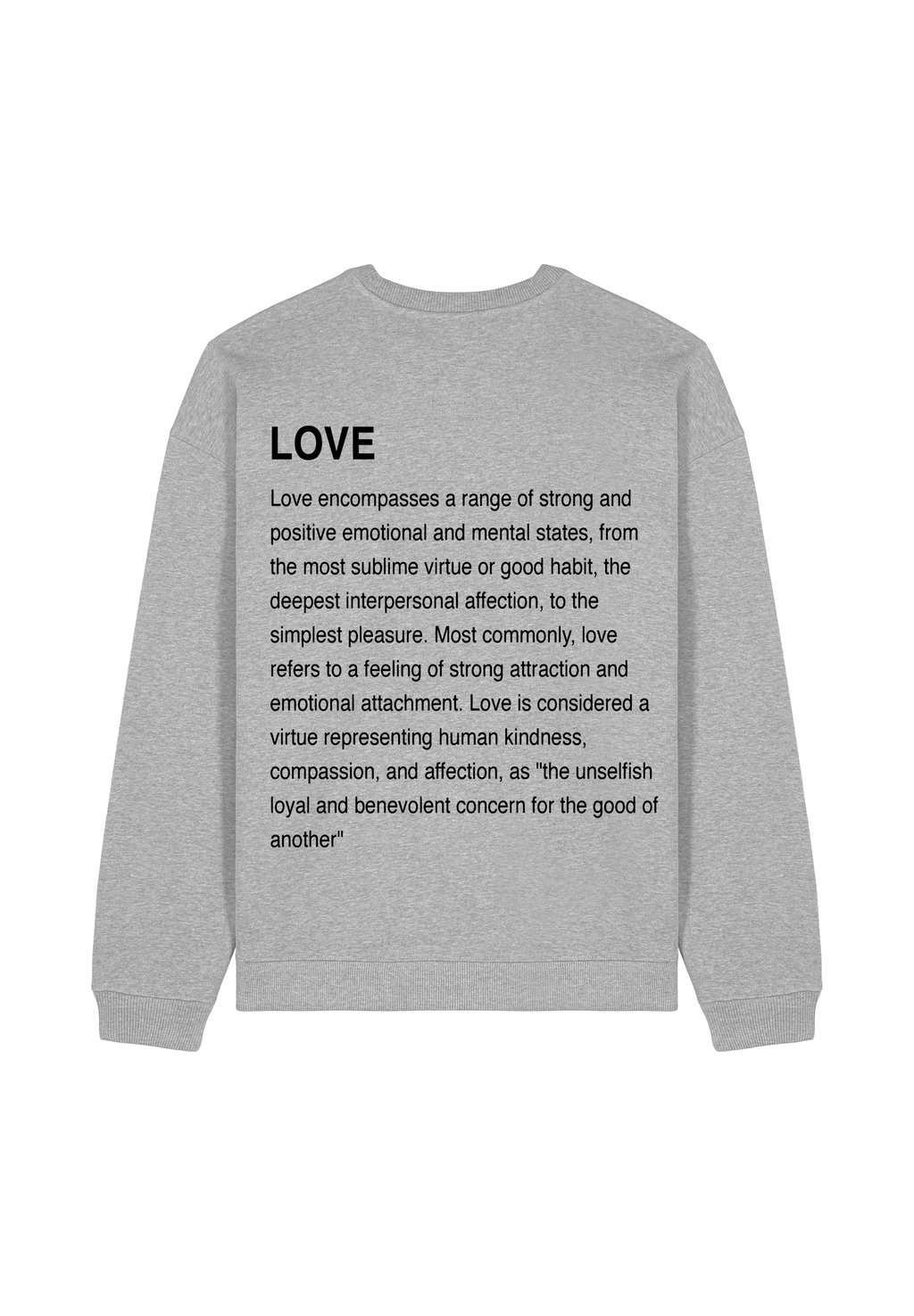 

Толстовка LOVE DEFINITION UNISEX Mira Paris, серый
