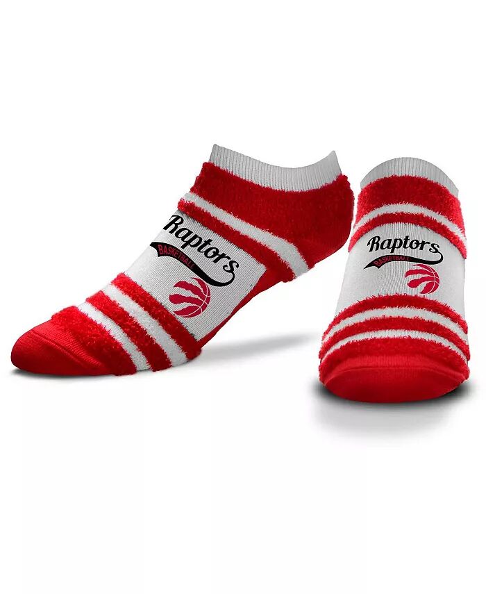 

Женские носки Toronto Raptors Block Stripe Fuzzy Ankle Socks For Bare Feet