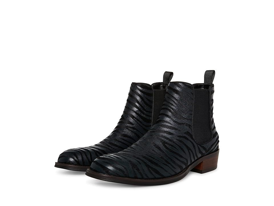 Женские ботинки челси Steve Madden Hawke кожаные с принтом, черный