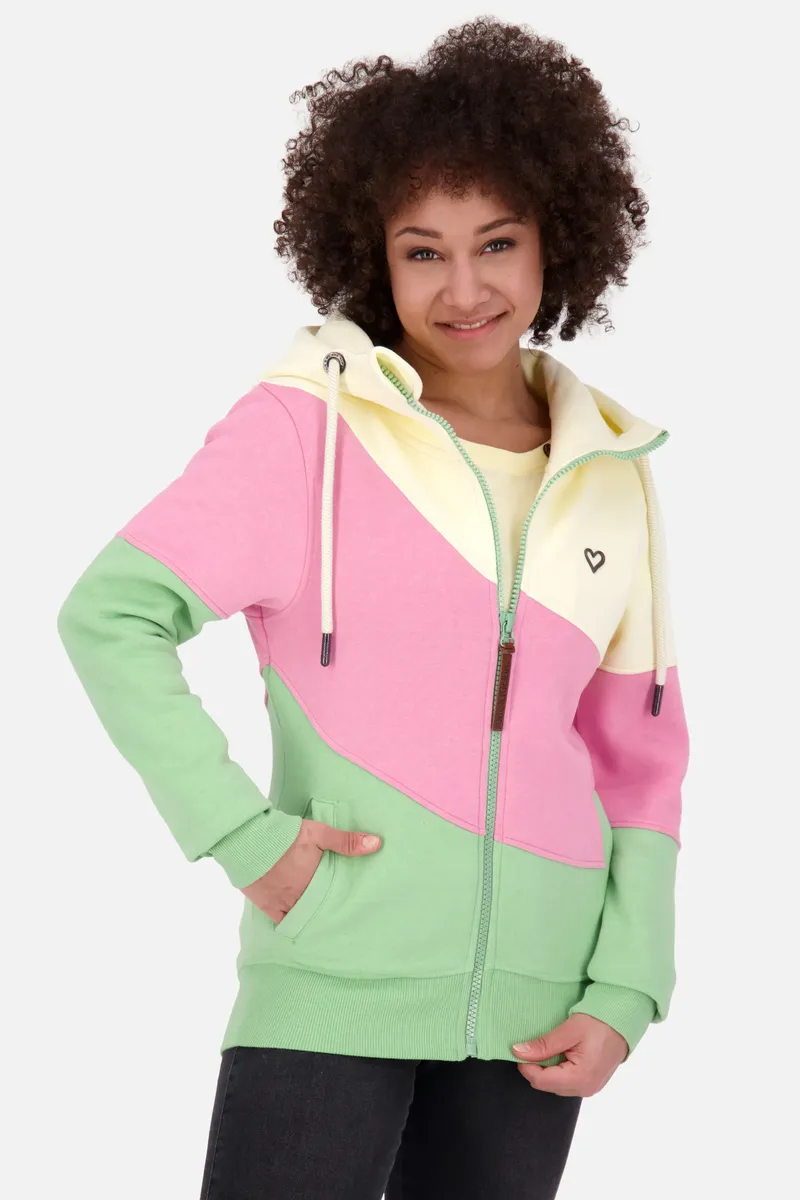 

Толстовка с капюшоном Alife & Kickin "SteffiAK A Hooded Sweatjacket Women", цвет Pear Melange