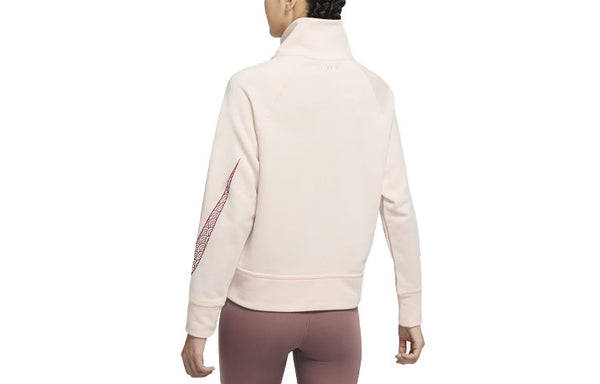 Свитер cny new year's edition casual sports solid color half zipper stand collar hoodie jacket soft orange Nike, оранжевый — фото 2