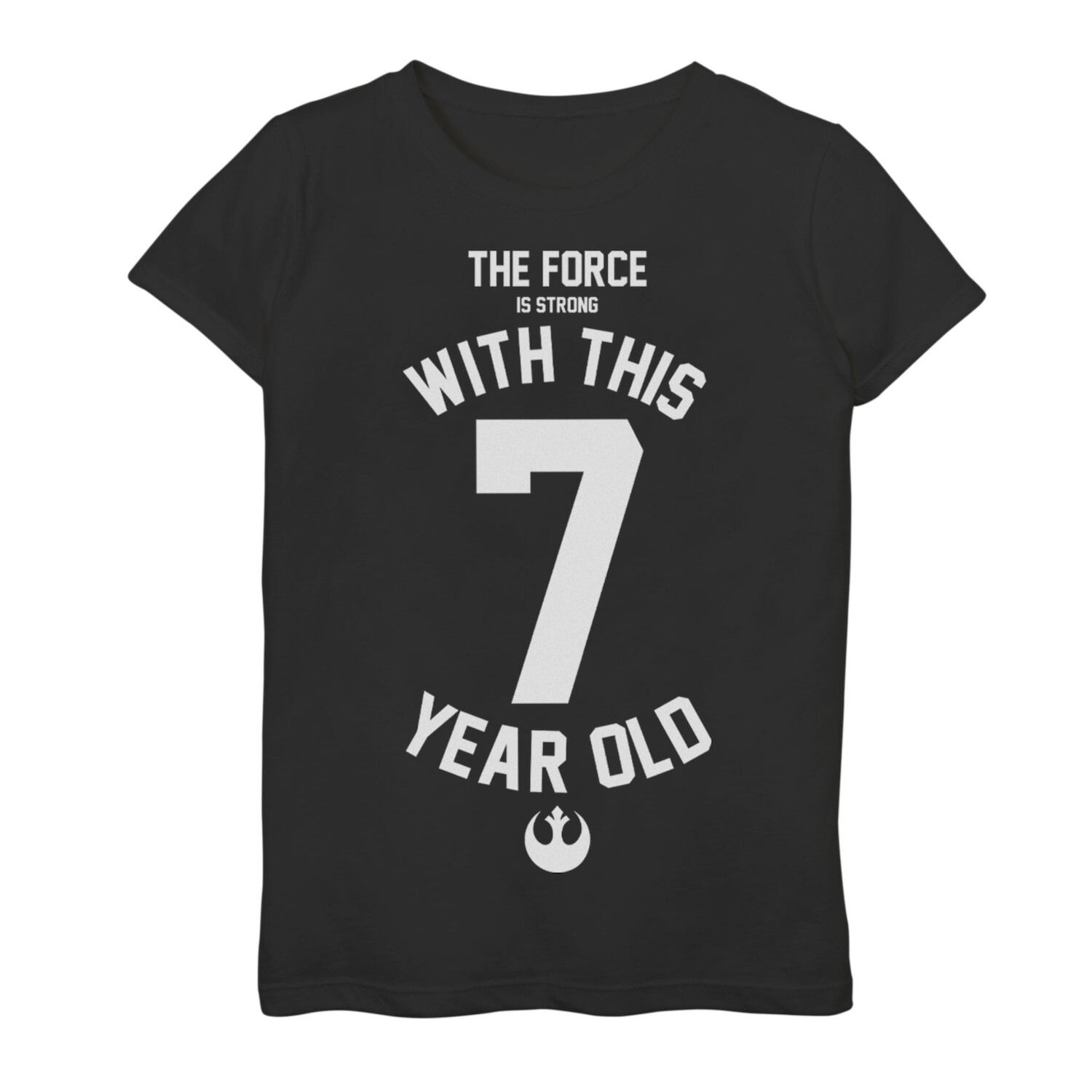 

В этой футболке с логотипом Rebel для 7-летних девочек 7–16 лет сила «Звездных войн» сильна Star Wars