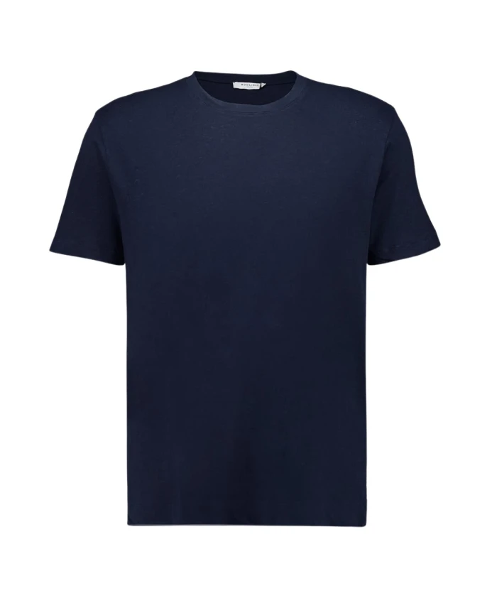 

Футболка с круглым вырезом темно-синего цвета Boglioli, синий