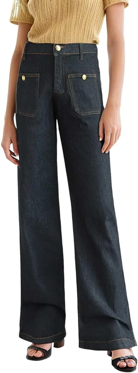 

Женские джинсы Oversized Wide Leg комфортные для повседневной носки