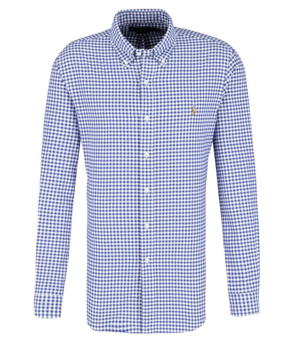 

Рубашка Polo Ralph Lauren в мелкую клетку, синий