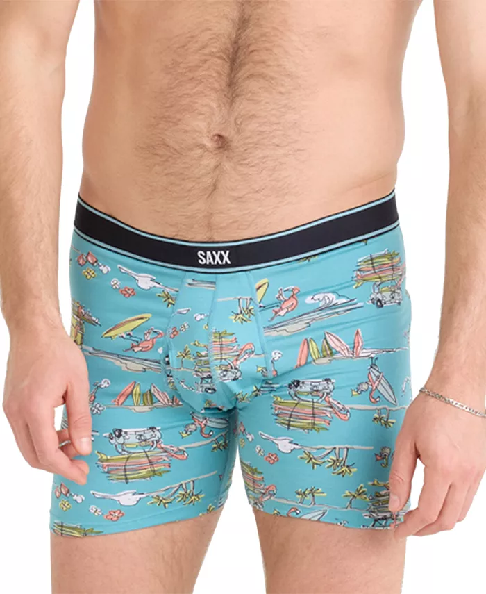 

Мужские боксеры Daytripper Relaxed-Fit с влагоотводящим эффектом и принтом SAXX, синий