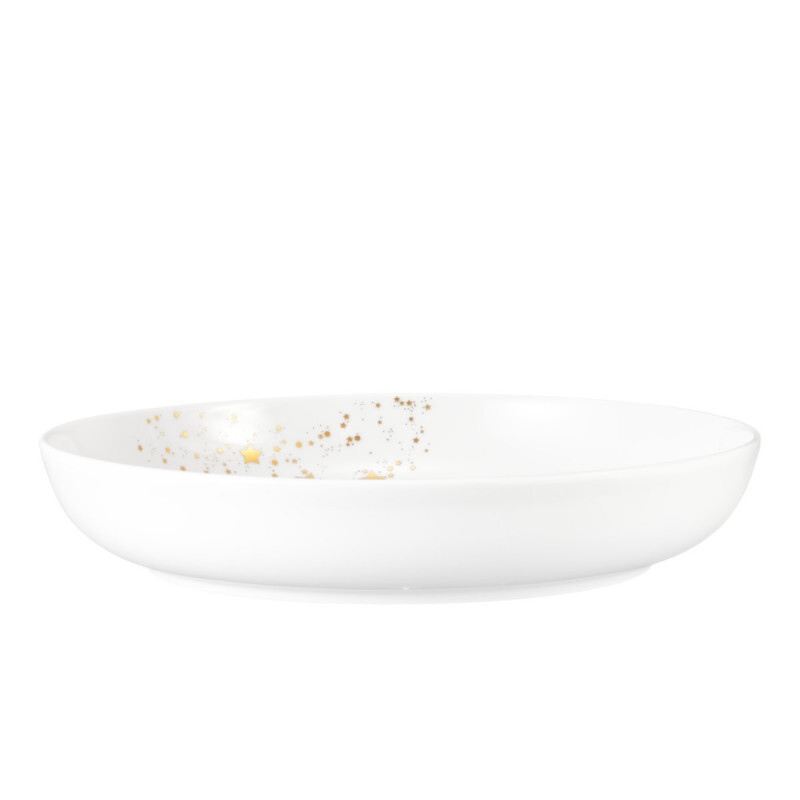 

Миска для еды Liberty Golden Stars 28 см Seltmann Weiden, белое золото