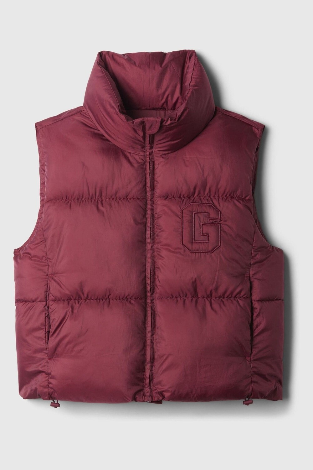 

Укороченная стеганая куртка с логотипом Gap, красный