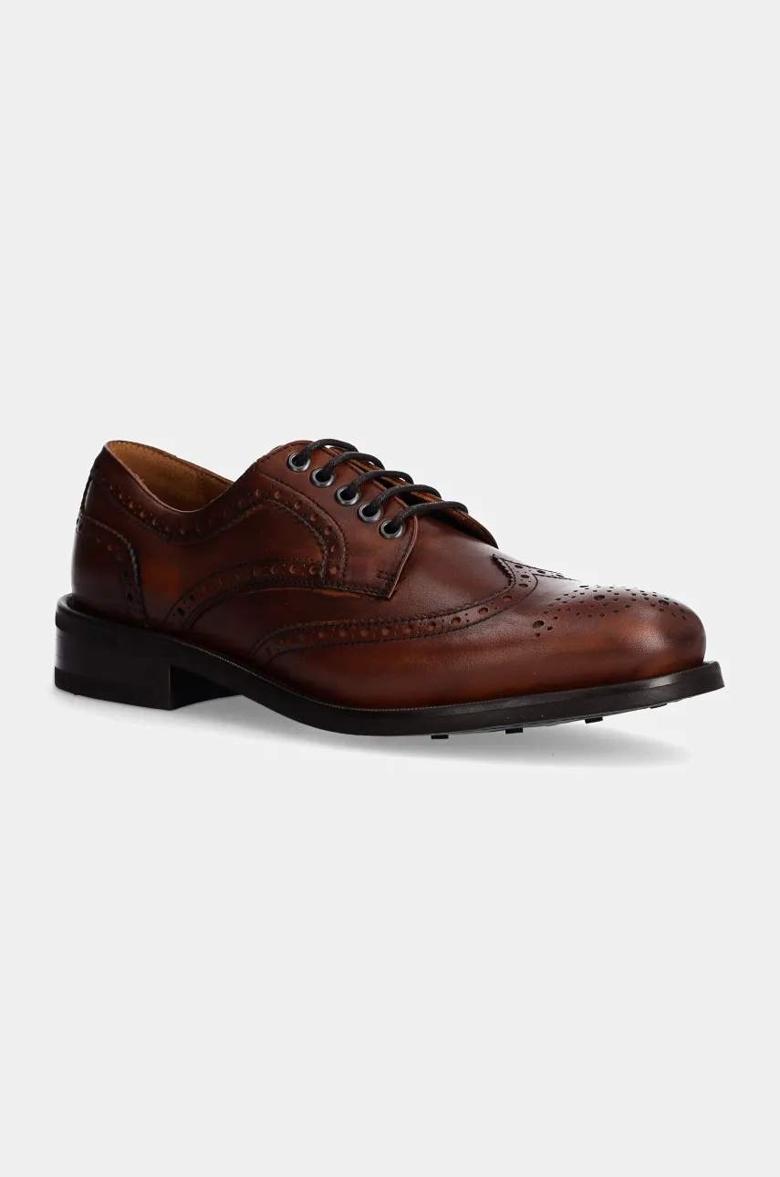 

JAME БРОГ кожаные туфли Hackett London, коричневый