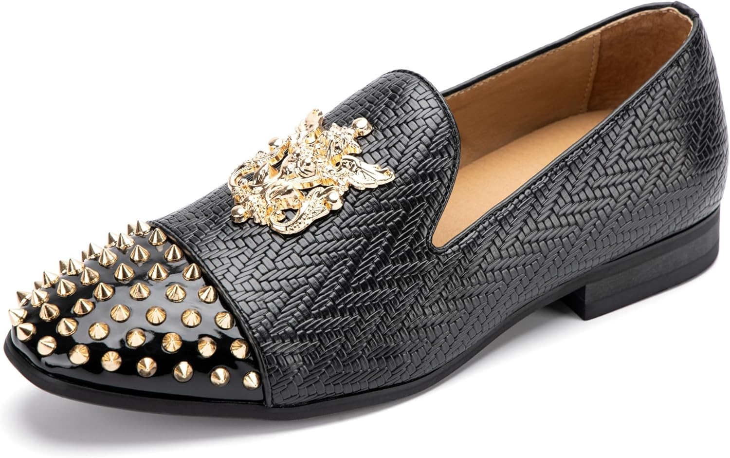 

Мужские бархатные лоферы Meijiana с металлическими украшениями, праздничные роскошные лоферы, черный