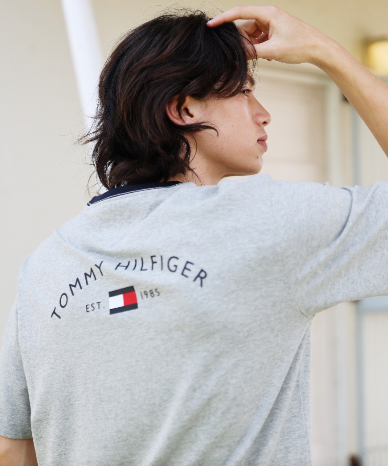 JS M ARCHWAY TEE TOMMY HILFIGER, Gray P7A — фото 4