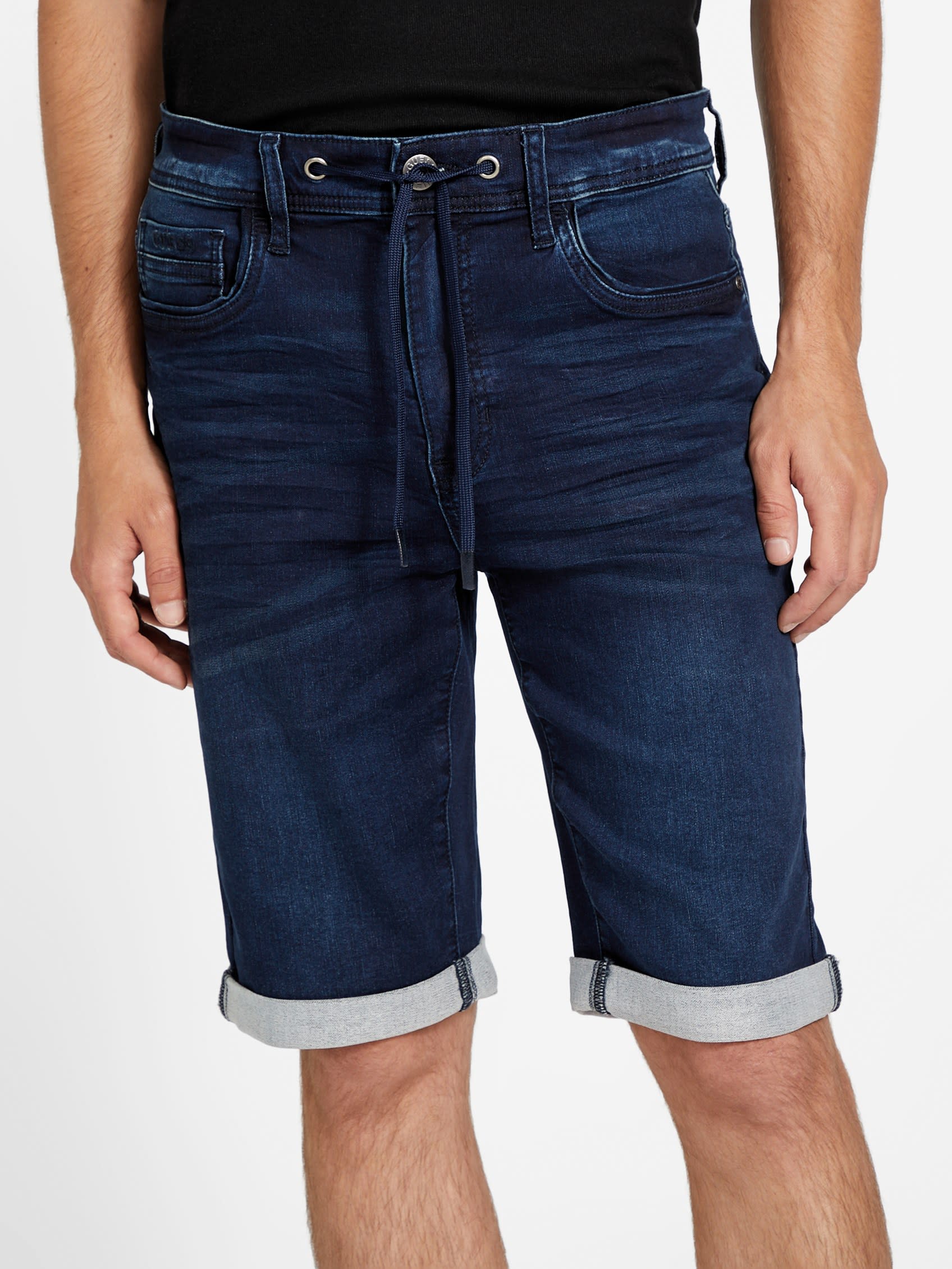 

Шорты из денима Eco Linus Rolled Guess Factory, цвет dark wash