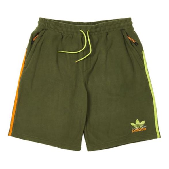 

Шорты men's originals x palace crossover ss22 stripe logo straight shorts green Adidas, мультиколор