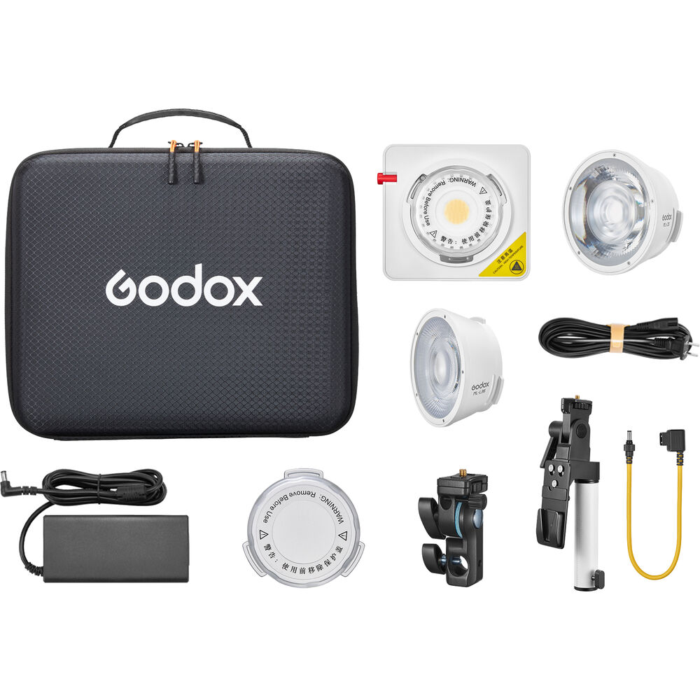 

Godox ML100Bi Двухцветный портативный светодиодный светильник (линза 36° и комплект рукоятки с V-образным креплением)