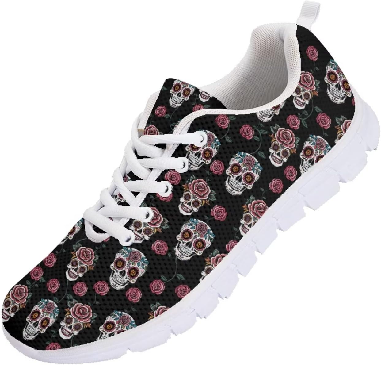 

Кроссовки для бега мужские Funnydude Funny Print, осенние легкие дышащие сетчатые, повседневные кроссовки 2025, Suger Skull