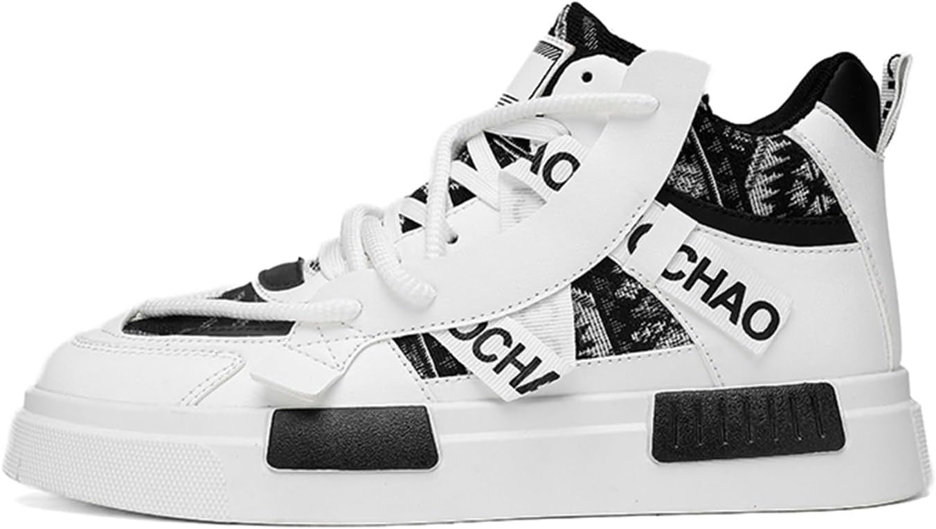 

Мужские высокие кеды, повседневные скейт-кроссовки, для бега по дороге и ходьбы, с толстой подошвой Spwagym, черный