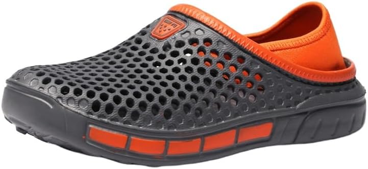 

Мужские сабо без задника, Летние модные сандалии с отверстиями и противоскользящей подошвой для пляжа, города и повседневной носки Clolinde, серый