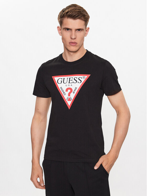 

Футболка узкого кроя Guess, черный