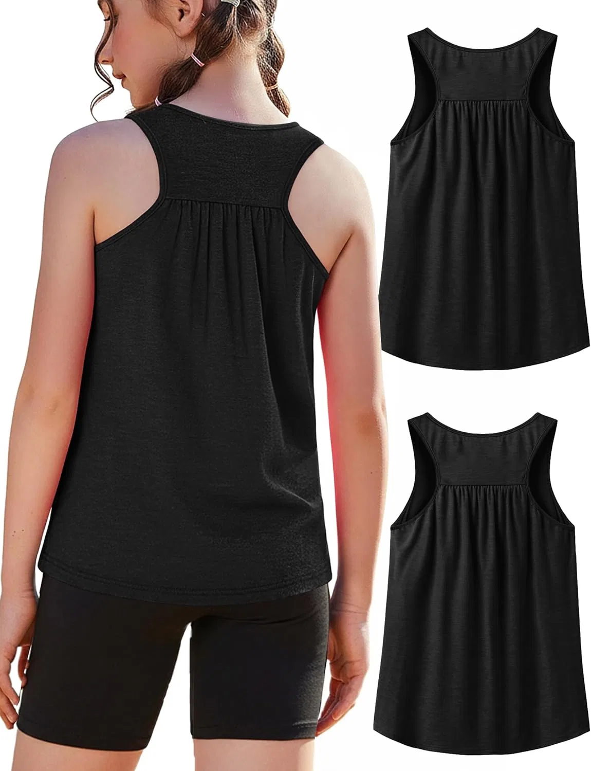 Детский топ для девочек Zaclotre, 2 шт, Black