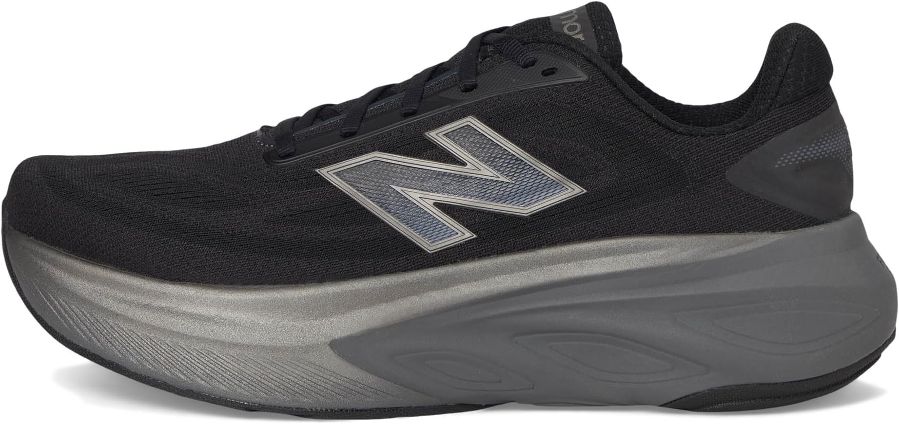 Кроссовки New Balance Men's Fresh Foam X More v6, Black/Castlerock/Black Metallic — фото 4