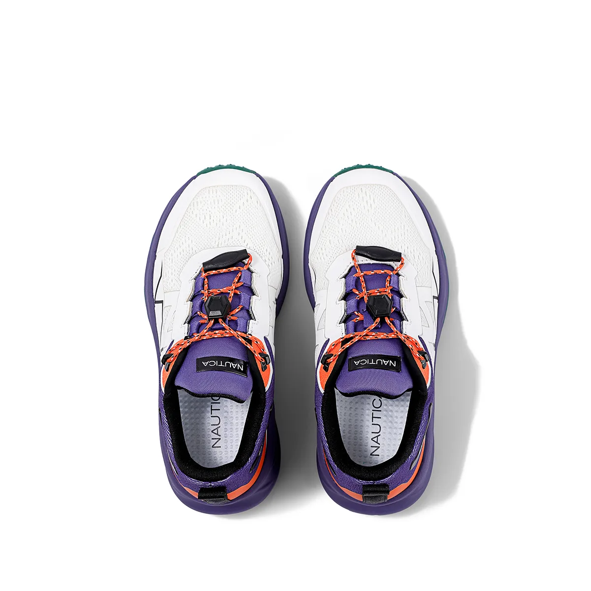 NAUTICA Детские кроссовки для бела low top белые оранжевые красные unisex — фото 4