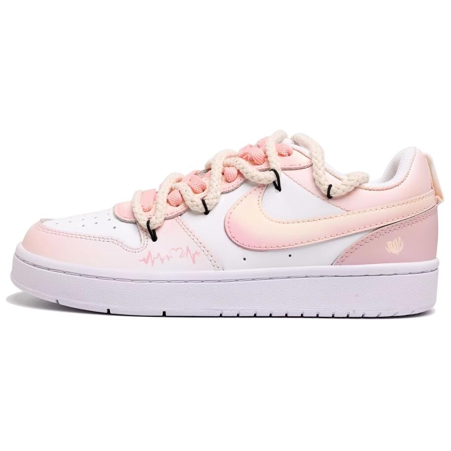 

Кроссовки Nike Court Borough Skateboard Shoes Women's Low-Top Pink/White, Розовый, Кроссовки Nike Court Borough Skateboard Shoes Women's Low-Top Pink/White