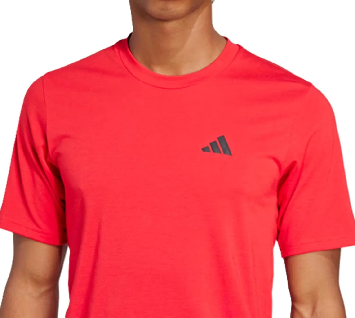 Мужская тренировочная футболка adidas, Pure Ruby/Black — фото 4