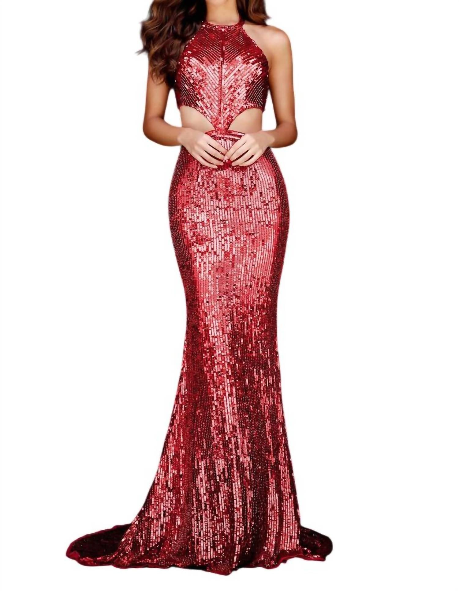 

Вечернее платье красного цвета Sherri Hill