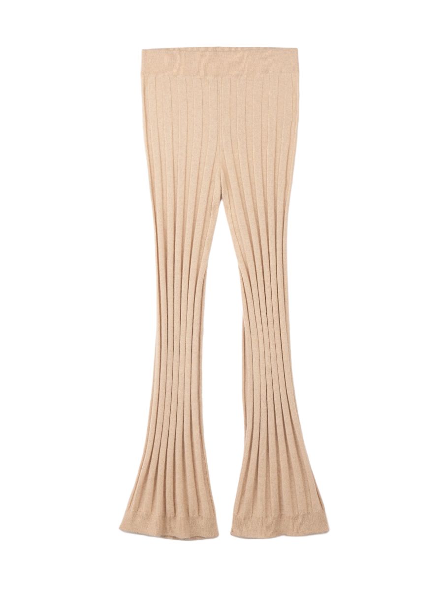 

Женские кашемировые брюки из фактурного трикотажа Gobi Cashmere, Neutral-navajo