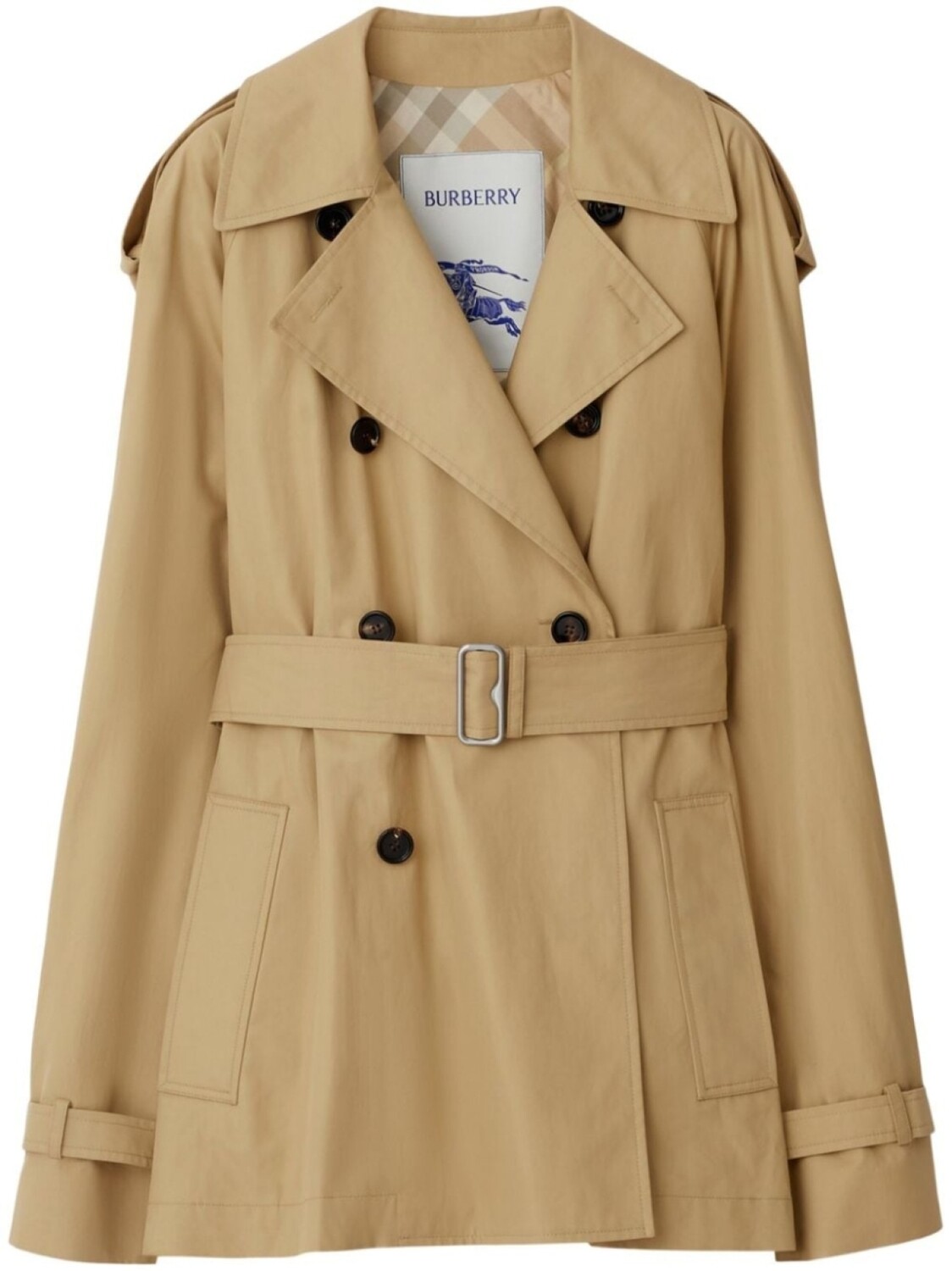 

Burberry тренч с поясом, нейтральный цвет