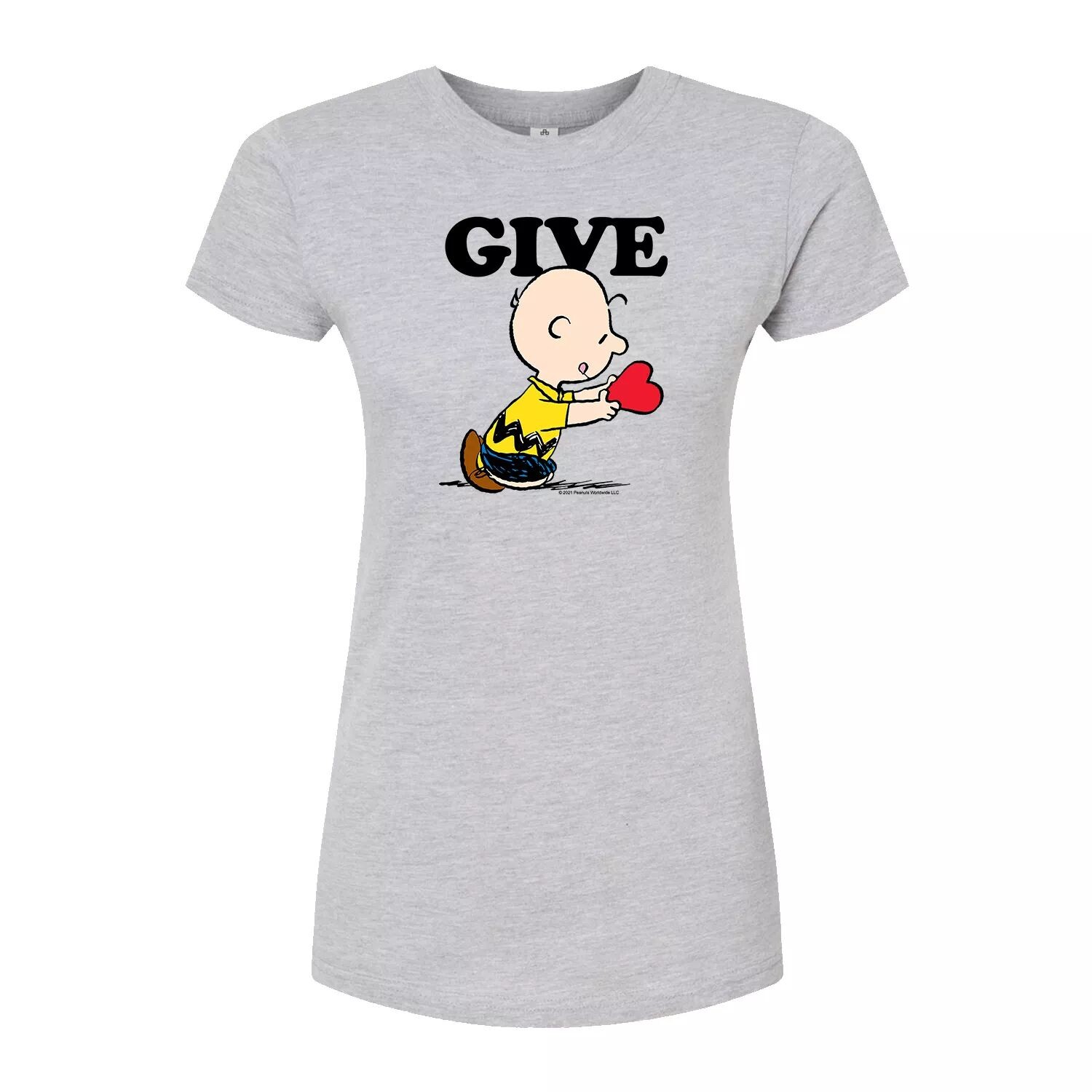 

Футболка с рисунком «Give Love» для юниоров Peanuts Charlie Brown Licensed Character