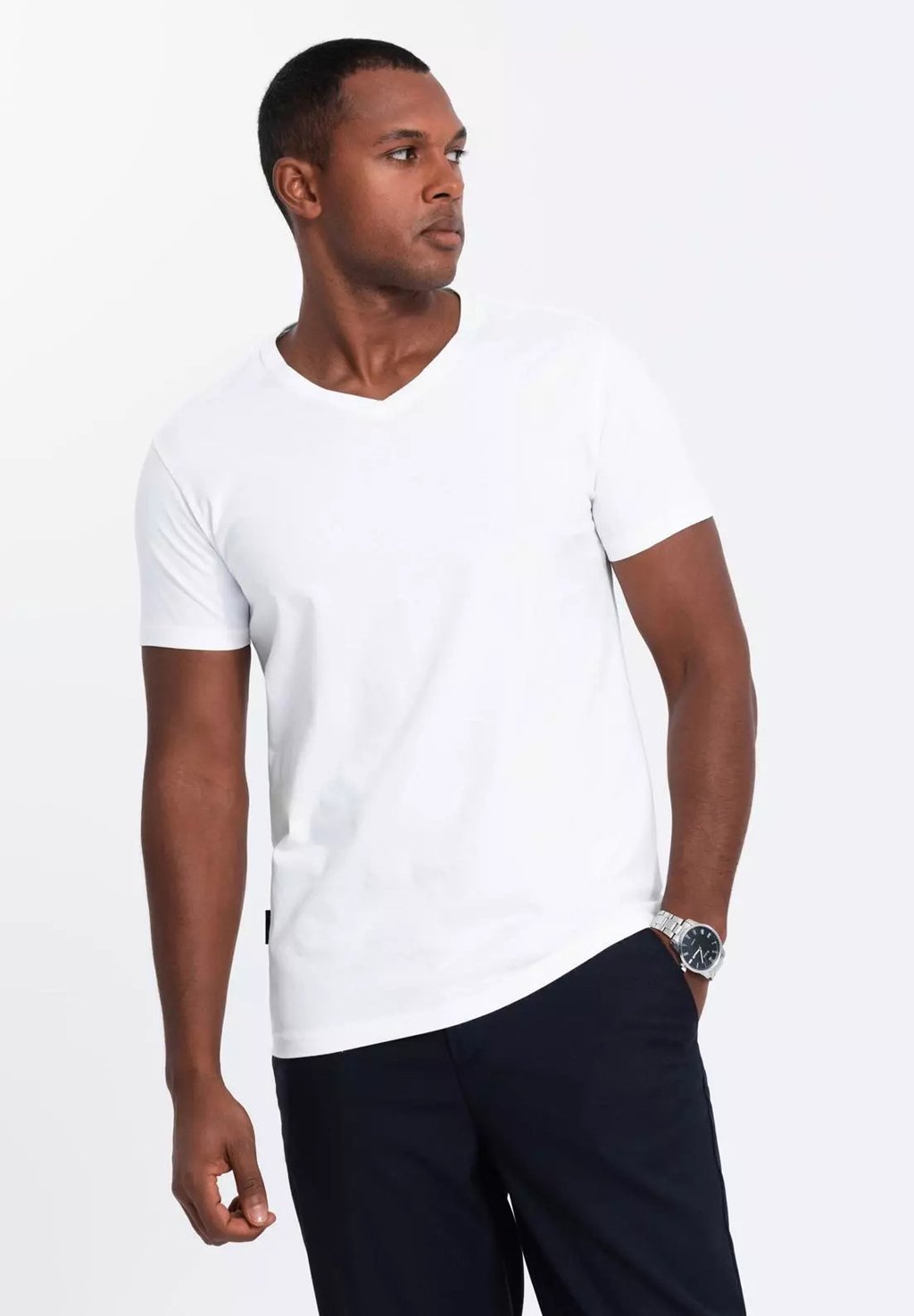 

Базовая футболка SET OF 3 V-NECK Ombre, белый