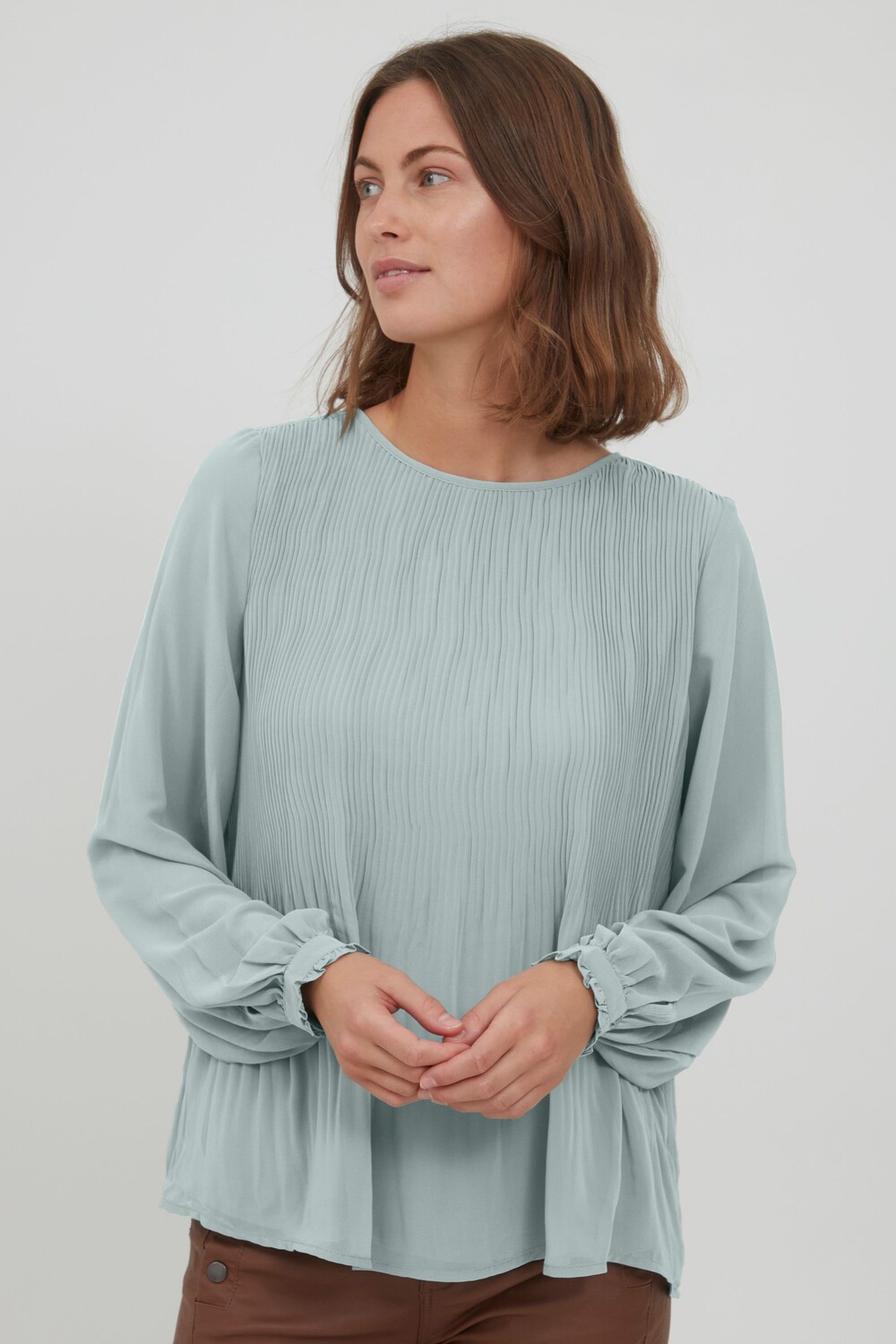 

Блуза Fransa Langarm FRDAJAPLISSE 1 Blouse, серый