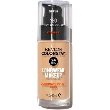 

Жидкая основа для макияжа Revlon Colorstay для комбинированной/жирной кожи SPF 15, средне-полное покрытие с матовым финишем, 30 мл 175 Натуральная охра