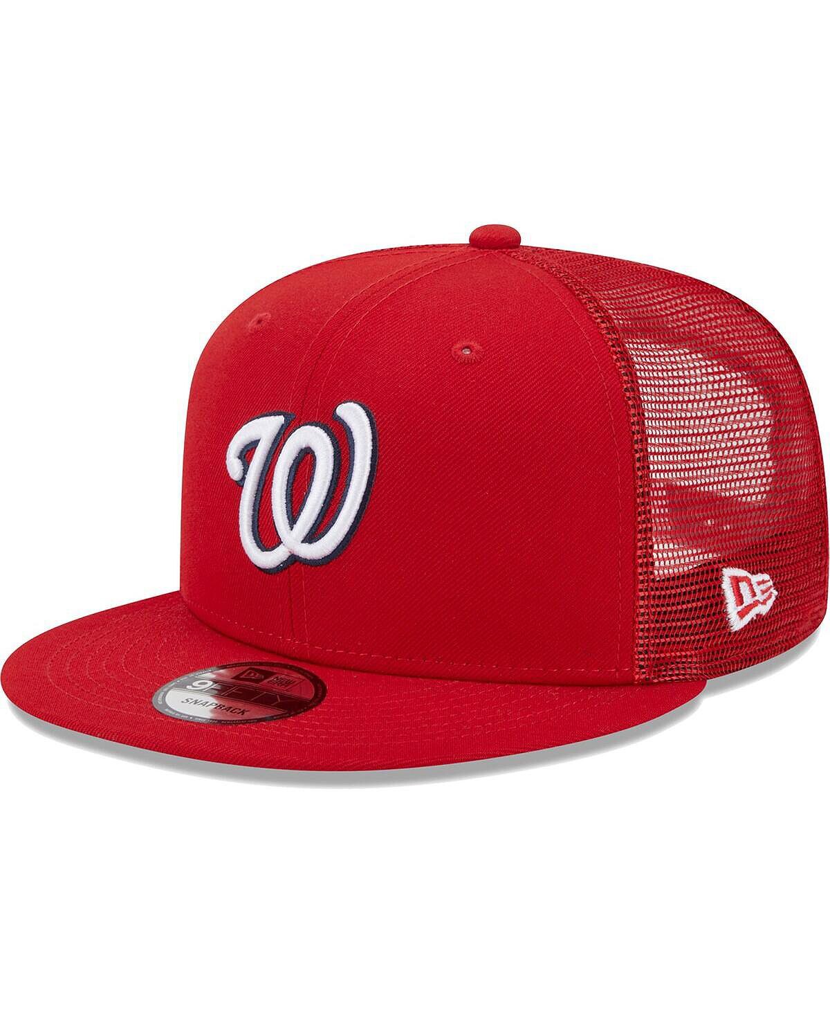 

Мужская красная бейсболка Washington Nationals Team Color Trucker 9FIFTY Snapback New Era