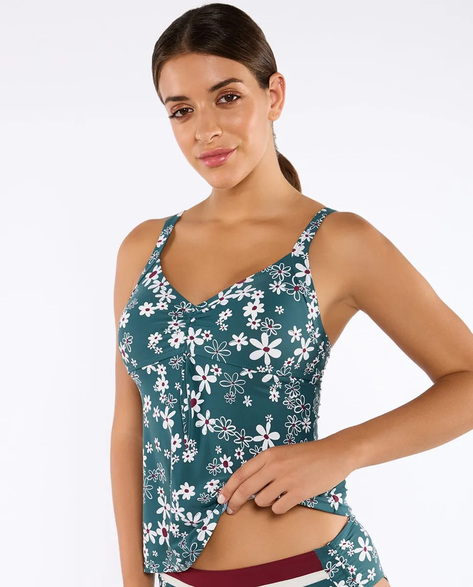 

Бюстгальтер бикини ZIVA Tankini из пеноматериала с чашкой B, регулируемые бретели Onades, гранатовый