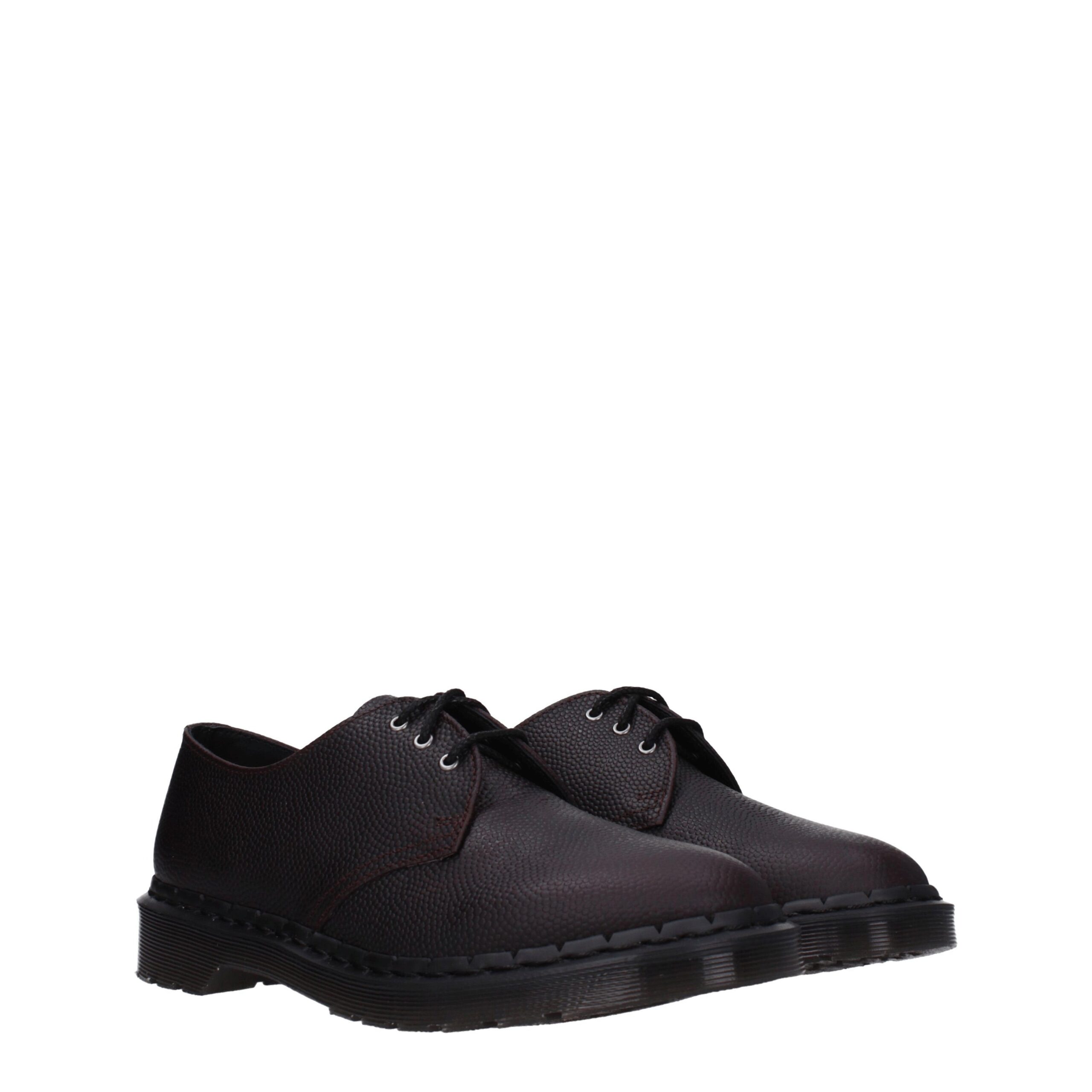 Фиолетовые кожаные оксфорды и дерби Dr. Martens, фиолетовый — фото 2