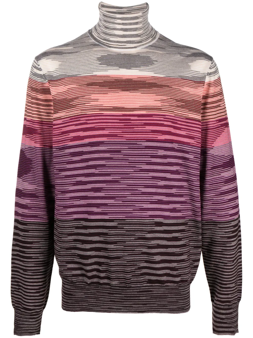 

Шерстяной джемпер вязки интарсия Missoni, розовый