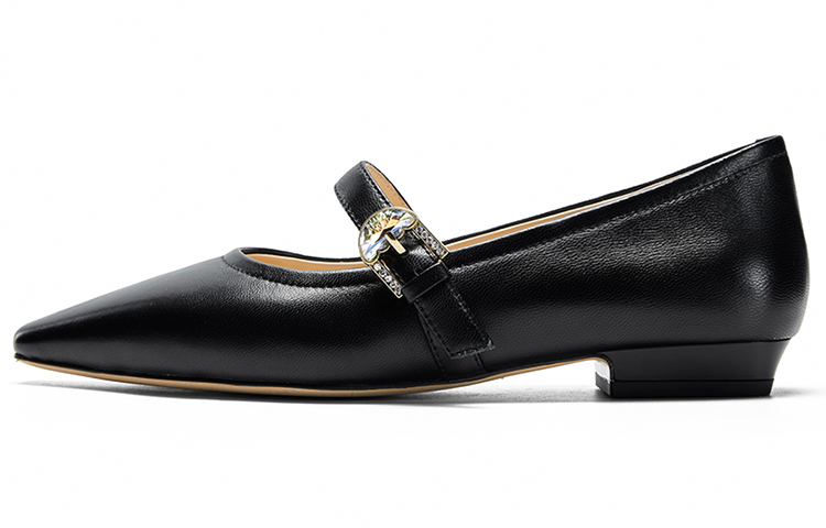 Туфли Мэри Джейн на плоской подошве 1,8 см женские NINE WEST, экрю