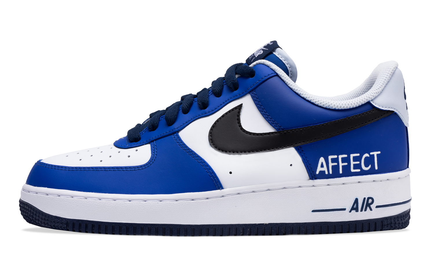 

Nike Air Force 1 Serene Deep Sea Темно-синие и аккордовые противоскользящие низкие скейтбордские кроссовки Мужские сине-белые