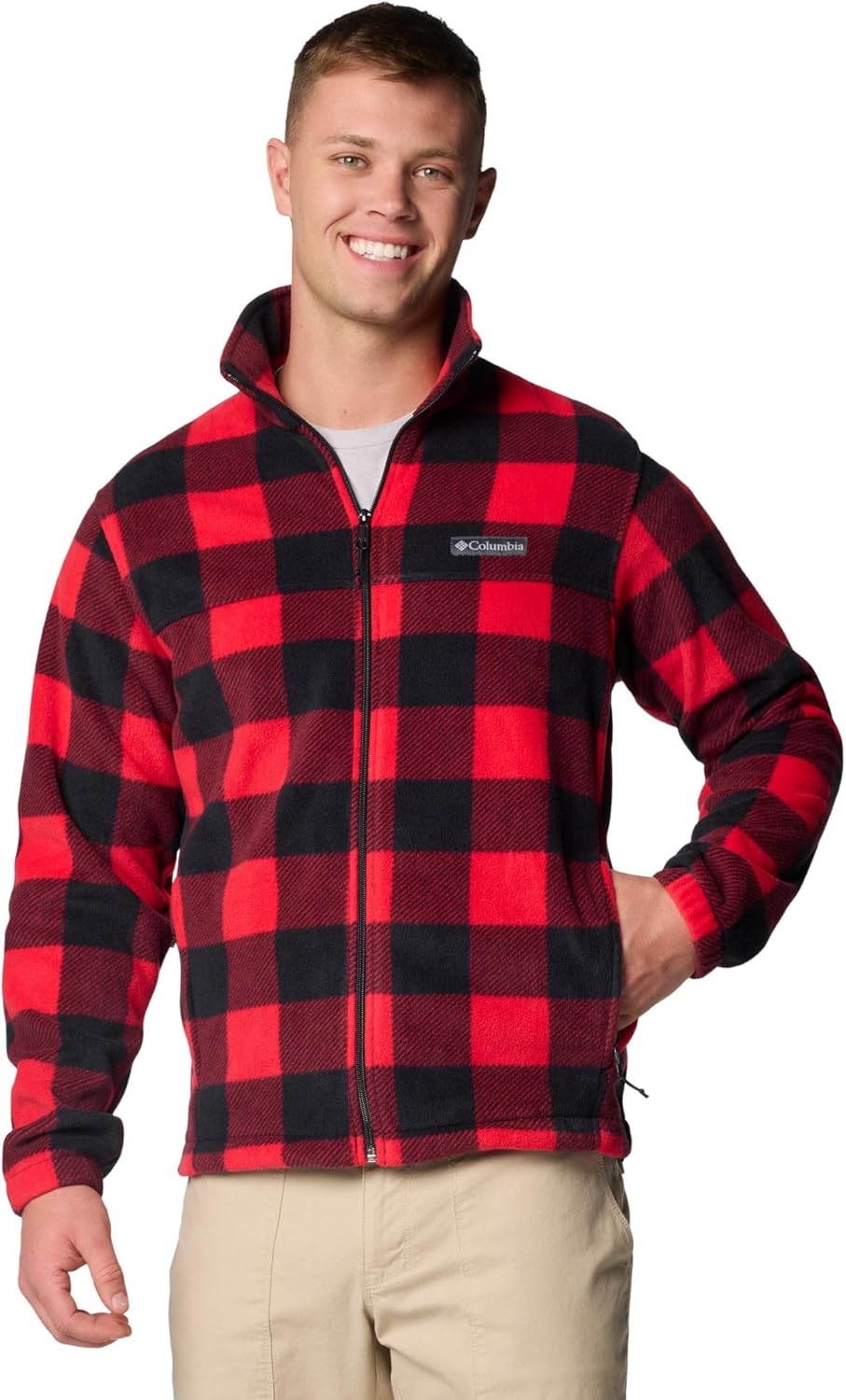 

Columbia Sportswear мужская куртка Steens Mountain Printed, Mountain Red Check Print 2, Large