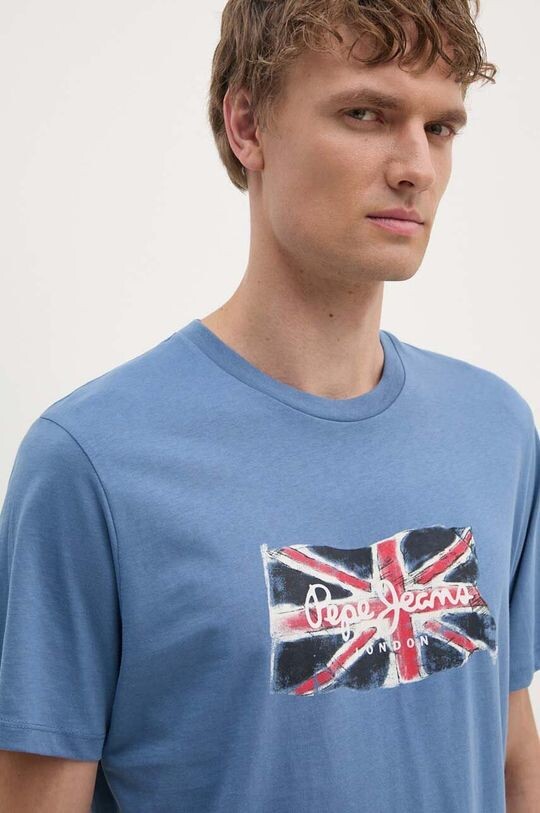 

Футболка из хлопка Clag Pepe Jeans, синий