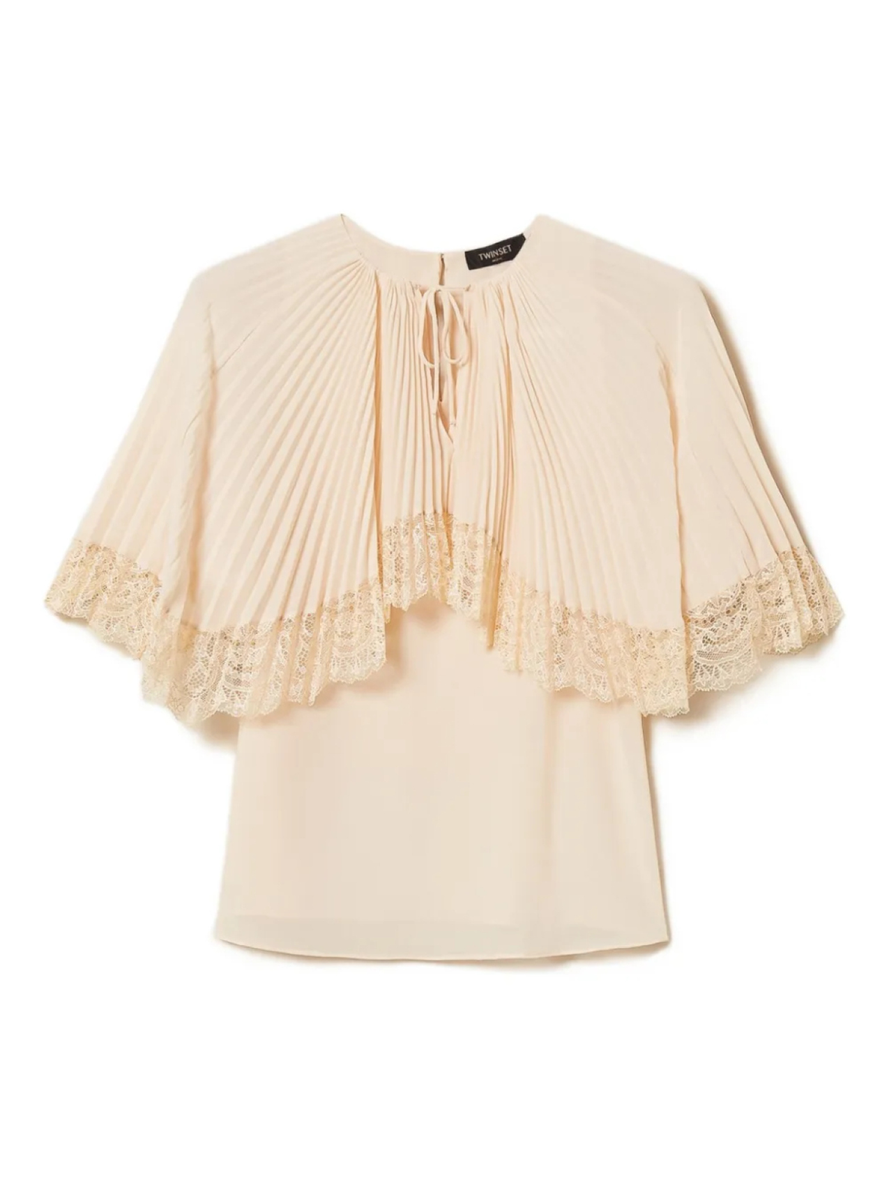 

Топ TWINSET pleated top, розовый