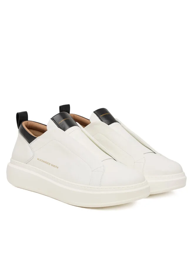 Alexander Smith Кроссовки Wembley Man Slip-On ASBDWLM 2384 белые — фото 2