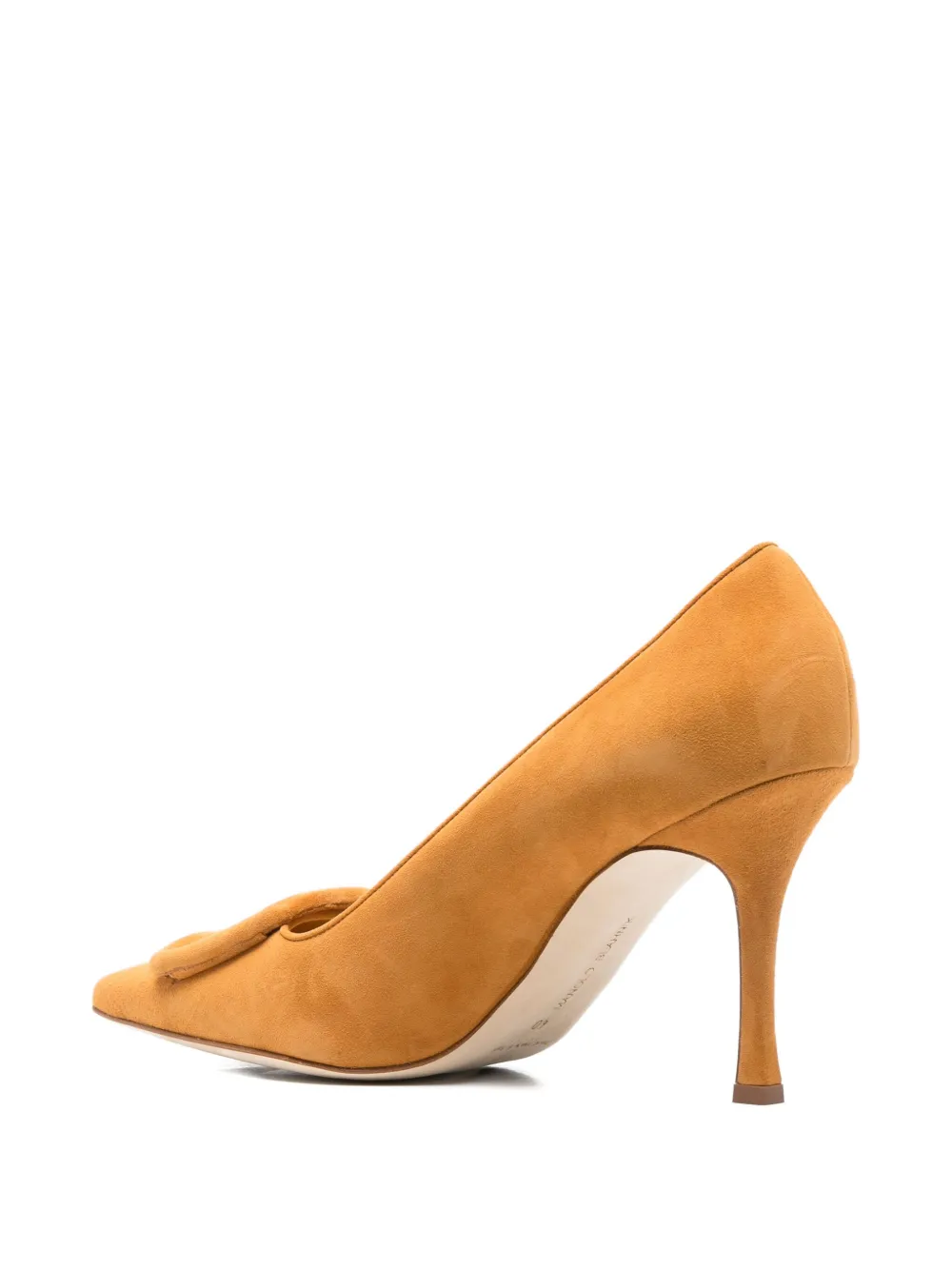 Туфли Maysale с острым носком и пряжкой, 90 мм Manolo Blahnik, нейтральный — фото 3
