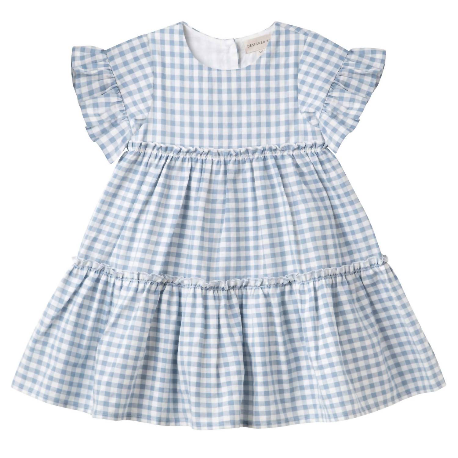 

Платье для девочки в клетку «Гингем» в цвете Alice Blue Designer Kidz