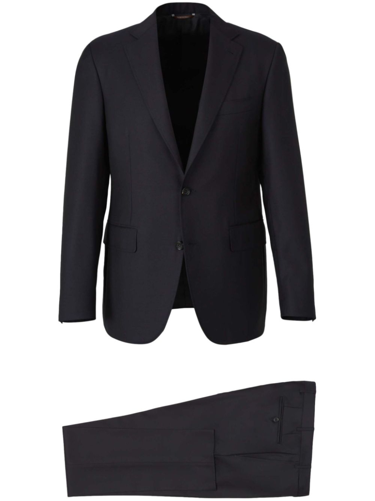 

Canali костюм с однобортным пиджаком, черный